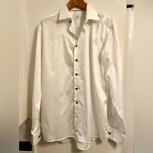 Eton Tuxedo Shirt 44 French Cuff Darted tailored